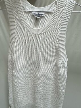Tommy Bahama White Textured Knit Tank